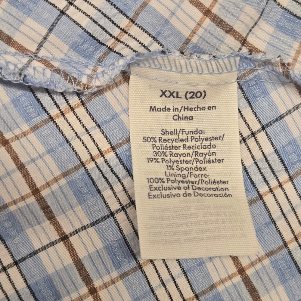 Y2K No Boundaries Babydoll Cami Top Womens Plaid Lace Coquette Fairy Size XXL 20 - Picture 5 of 6